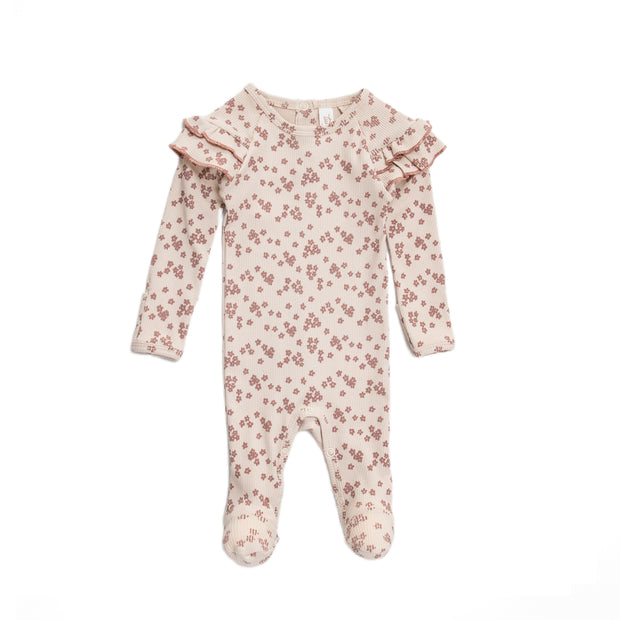 Floweret oatmeal Grace Footie