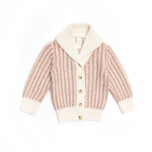 Cinnamon & natural Chase Cardigan