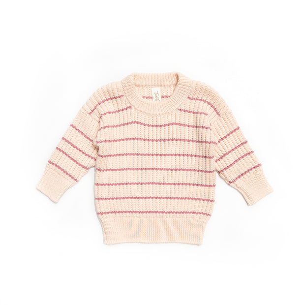 Baby pink & mauve Luca sweater