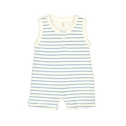 Sleeveless romper Blue heaven stripes