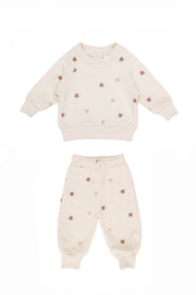 Bears White Swan Set Aspen Pullover + Pant Pima Cotton