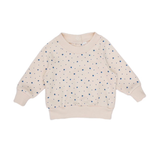 Little Stars White Swan Set Aspen Pullover + Pant Pima Cotton