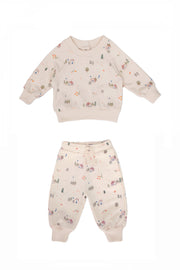 Tiny House White Swan Set Aspen Pullover + Pant Pima Cotton