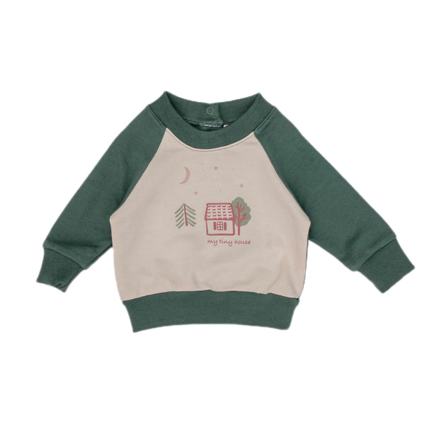 White Swan & Green Forest Set Aspen Pullover + Pant Pima Cotton