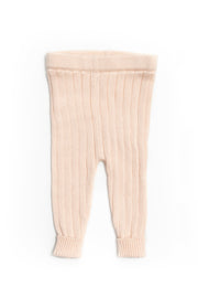 Baby Pink Knitted Leggins Pima Cotton