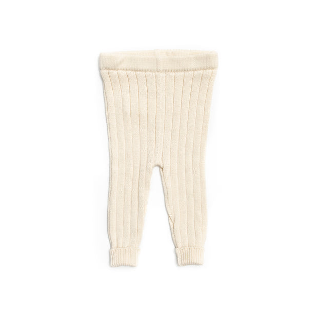 Natural Knitted Leggins Pima Cotton