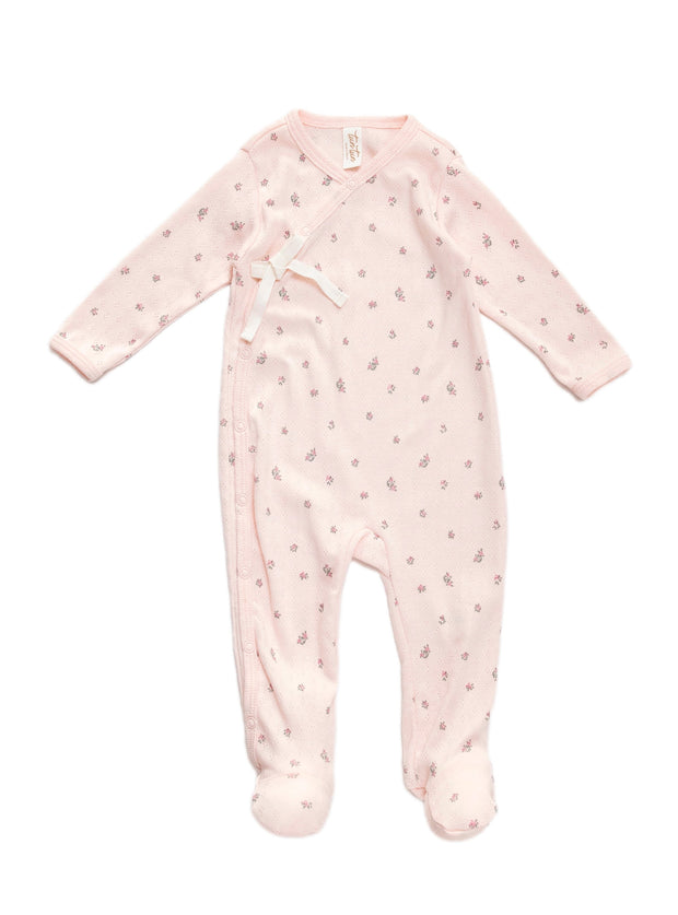 Little flowers baby pink Milan footie