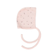 Little Flowers Baby Pink Pointelle Bonnet