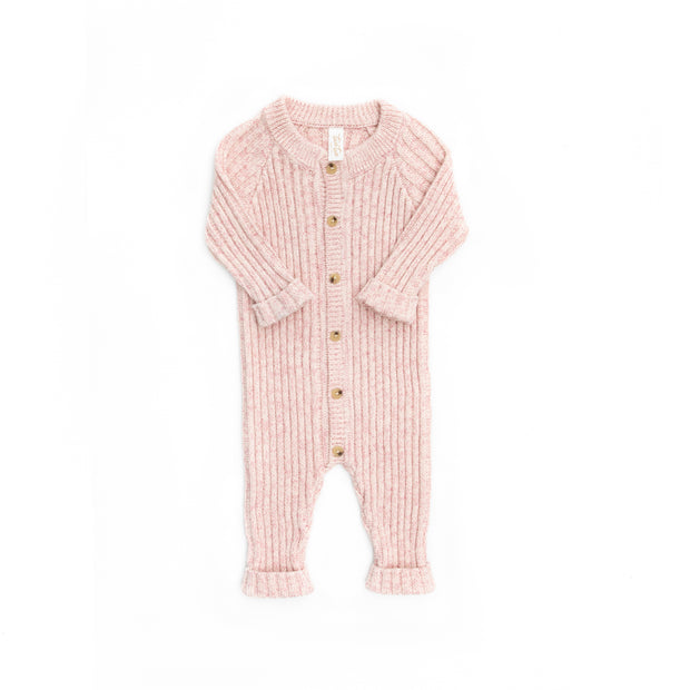 Baby pink & mauve marl Knitted Jumpsuit